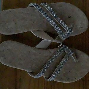 Diamond style flip flops